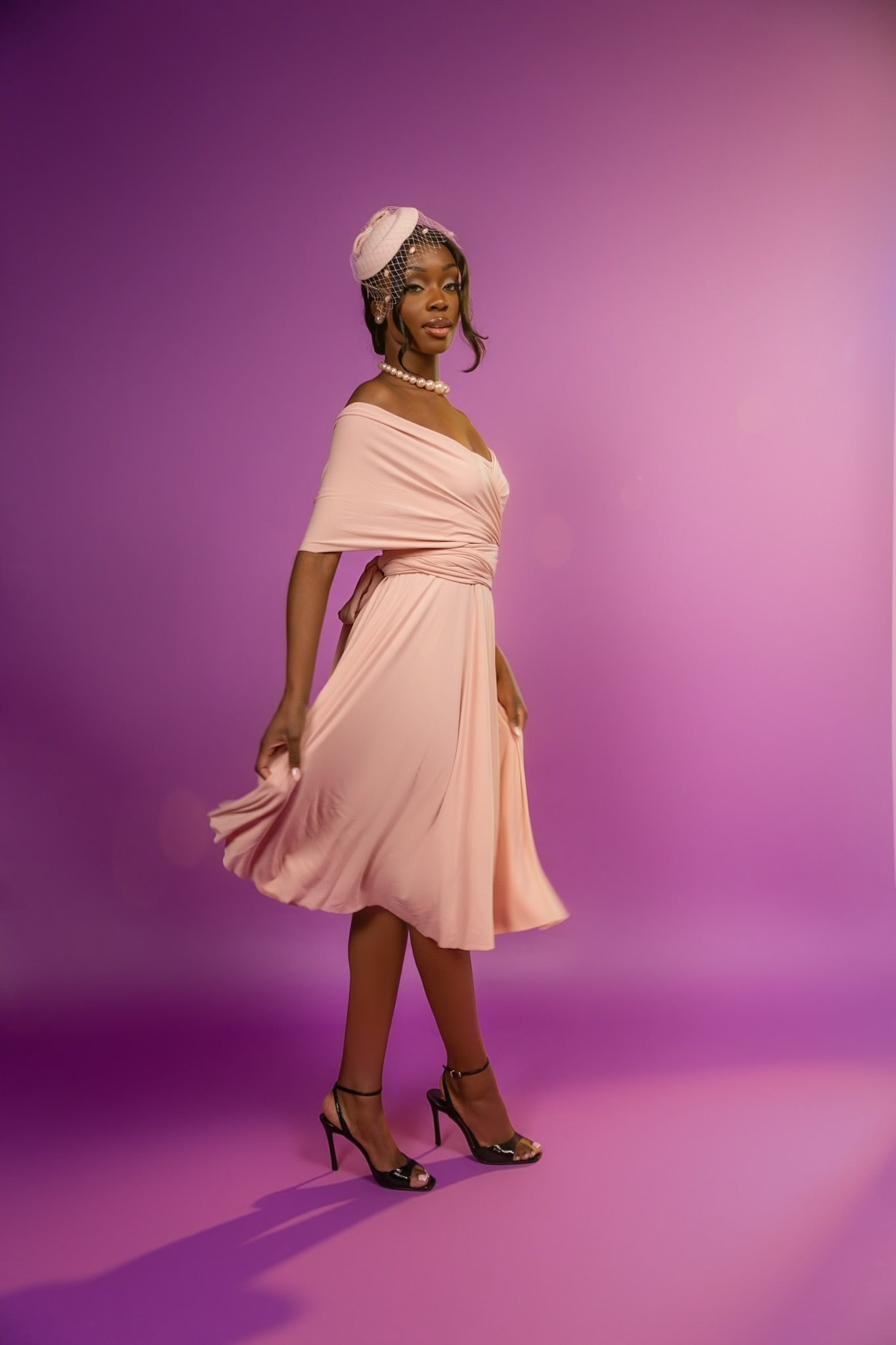 🎀 Blush Pink Infinity Dress