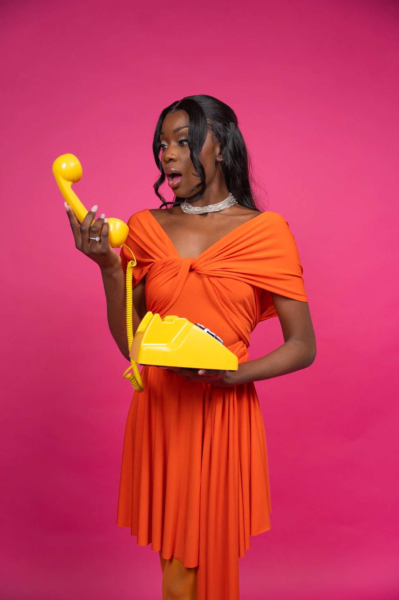 🍊 Orange Infinity Dress